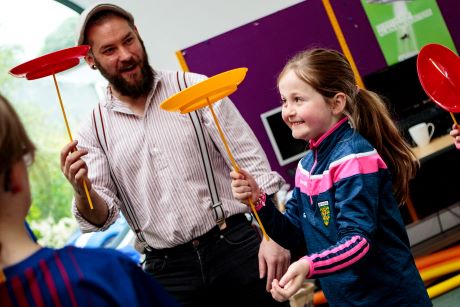 Orson Sterritt will provide some of the fun at the Cara House ‘Creating Characters’ event in Letterkenny focusing on promoting self-expression, play, confidence-building and inspiring imagination.
Photo: John Soffe